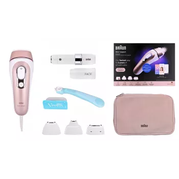 Braun Skin i-expert Pro 7 PL7432 IPL szőrtelenítő, 400 000 fényimpulzus, fehér/rózsaszín
