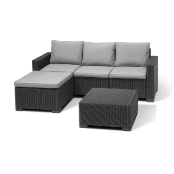 KETER California kerti sarokpad és asztal chaise lounge szürke