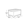 KETER kerti asztal/tárolódoboz Scandi Storage Table szürke