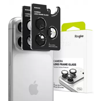 RINGKE KAMERAVÉDELEM CAMERA FRAME PROTECTOR 2-PACK IPHONE 18 PRO / PRO MAX FEKETE
