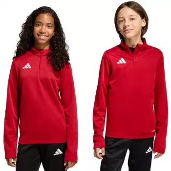 adidas Entrada 26 edzőpóló gyerek pulóver piros JZ6636 116cm