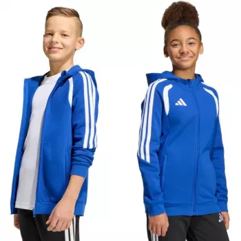 adidas Tiro 26 League Sweat Full Zip Hoodie children's sweatshirt blue KF9102 140cm