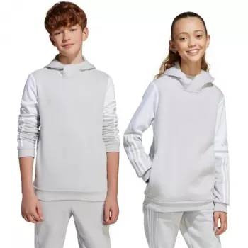 adidas Squadra 25 kapucnis gyerek pulóver szürke JD4808 152cm