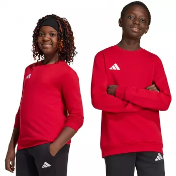 adidas Entrada 26 Sweat Top gyerek pulóver piros JZ6556 116cm