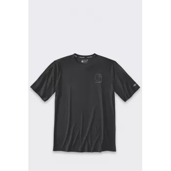 Sun Defender Lightweight Logo rövid ujjú póló fekete