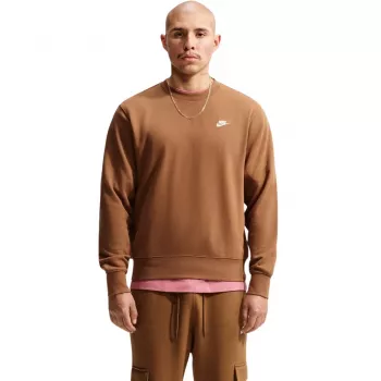 Nike Club FT férfi pulóver világosbarna FN3888 270 XL