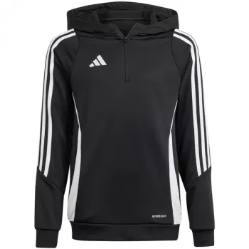 Gyerek kapucnis pulóver adidas Tiro 24 Training Hoodie fekete IJ9960 164cm