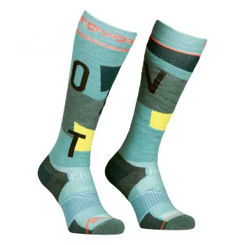 Ortovox Freeride Long Socks Cozy női sísíbok - ice waterfall
