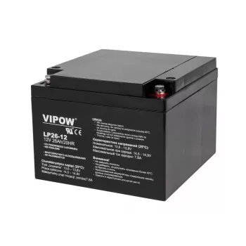 VIPOW gél akkumulátor 12V 26Ah