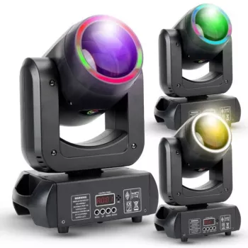 LIGHT4ME MH BEAM 150 RING mozgófejes beam RGB gyűrűvel