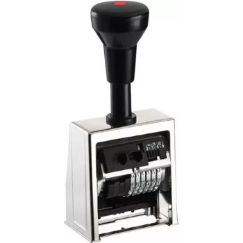 REINER SCT B6 automatikus számozógép, 6 jegyű, 5,5 mm, tükörfényes krómozott fém