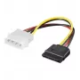 EXSYS S-ATA tápkábel 1 x 4 tűs–1 x 15 tűs, 15 cm (EX-K3610)