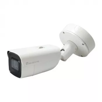 LevelOne FCS-5212 6MP kültéri bullet IP-kamera motoros varifokális objektívvel, H.265, IR éjjellátó, PoE, IP66, IK10