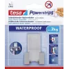 tesa Powerstrips WAVE VÍZÁLLÓ borotvatartó, rozsdamentes acél, nedves helyiségekhez (zuhany/fürdőszoba), 1 darab