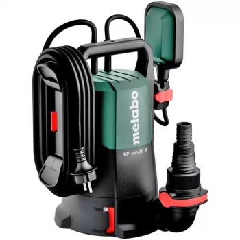 Metabo KP 160-35 SF kombinált merülő-/nyomószivattyú 500 W, 16000 l/h, 7,5 m, 35 mm részecske, 10 m kábel, fekete/zöld 601792000
