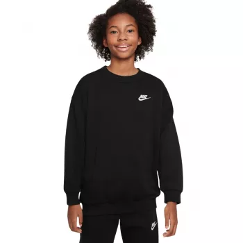 Nike Sportswear Club Fleece gyerek pulóver fekete S