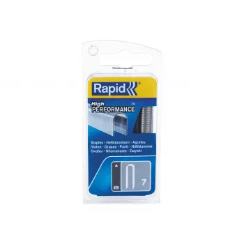 Rapid Tools kábelkapcsok Typ 7, 12 mm, horganyzott, fűrészelt, lapos drótkapcsok – 1 darab (40109523)