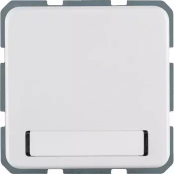 Hager WWS1114PW Schuko Socket Outlet, Polar White Glossy, 16 A, Flush-Mounted