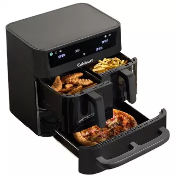 Cuisinart 3 az 1-ben forrólevegős fritőz sütő 13,6L, 1800W, kefélt rozsdamentes acél