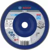 Bosch X571 Best for Metal lamellás csiszolókorong, 180 mm átmérő, 22,33 mm furat, cirkónium-oxid, K40 szemcse, kúpos Type 29, acélhoz és fémekhez 2608607343