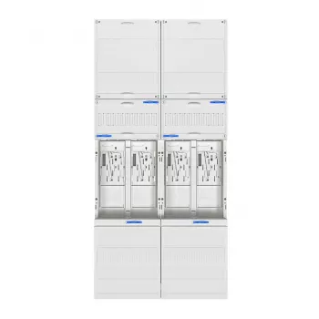 HAGER ZK3EN24 univerzális Z-vezetékezés komplett mérőhely, 4 mérőhely, BKE-I, 2 mező széles, 1050mm