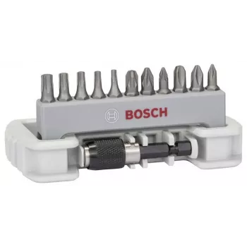 Bosch 2607017578 34 részes fúró- és csavarozóbit-készlet HSS-TiN fém-, falazat- és fafúrókkal X-Line tokban
