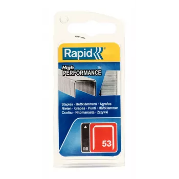 Rapid No. 53 finomhuzal-kapcsok, 12 mm szárhossz, horganyzott acél, 2500-as csomag 40109505