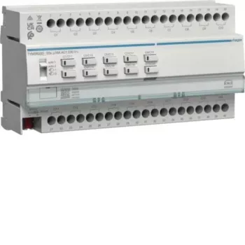 HAGER TYMS620D KNX Secure kapcsoló- és redőnyaktuátor, 20 kapcsoló- / 10 redőnycsatorna, 16 A, DIN-sín