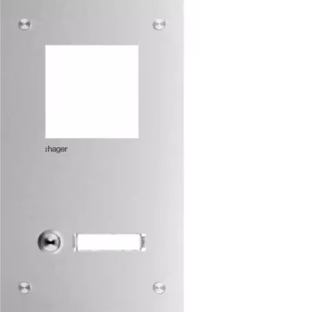Hager RTQ101X kaputelefon előlap Mono 1 gomb