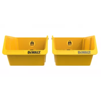 DEWALT DWST82813-1 TSTAK szerszámosláda dupla csomag – 2x 14L egymásra rakható műanyag tároló, fekete/sárga