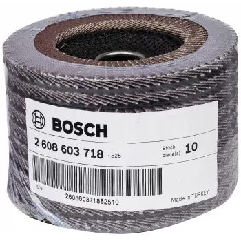 Bosch X431 standard ventilátor csiszolókorong fémhez, egyenes, 125 mm, 80-as szemcse, üvegszál hordozó 2608603718