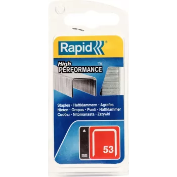 RAPID TOOLS Type 53 finomdrót kapcsok 6 mm horganyzott acél, 1250-es csomag 40109502