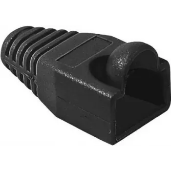 EXERTIS CONNECT RJ45 törésvédő kerek kábelhez, fekete, 10 darabos csomag 253166