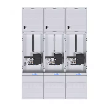 HAGER komplett mérőszekrény 3-pont Universal Hessen 1050mm 3 mező ZL34C4N
