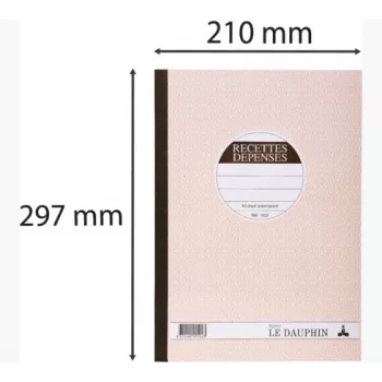Le Dauphin Manifold Recettes-Dépenses, 297 x 210 mm, dupli (1502D) – 1 blokk