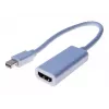 Exertis Connect Mini DisplayPort dugó – HDMI aljzat adapterkábel 15 cm fehér passzív 1080p 127437