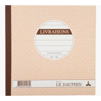 Le Dauphin szállítólevél-tömb, 210 x 210 mm, duplikátum (1162D) - 1 tömb