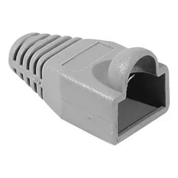 EXERTIS CONNECT RJ45 törésvédő kerek kábelekhez, szürke, 10 darabos csomag 253161