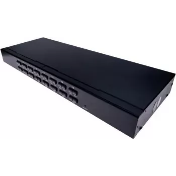 EXERTIS CONNECT 16 portos USB/PS/2 KVM switch OSD-vel és IP-távoli hozzáféréssel 66310