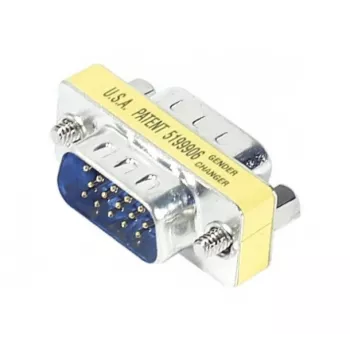 TECLINE Mini gender changer, 15-pólusú HD D-Sub dugó – dugó VGA-hoz (50408)