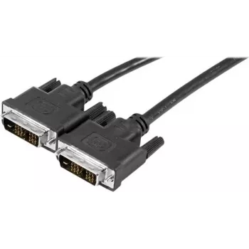 EXERTIS CONNECT DVI-D Single Link monitorkábel, 18+1 pólusú DVI-D dugó–DVI-D dugó, 3,0 m, fekete 127480