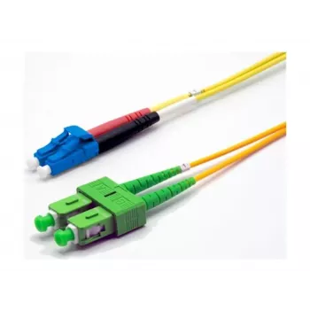 Ekivalan OS2 duplex optikai patchkábel LC/SC APC, 9/125 µm, sárga, 3 m COZ008DALC2SJ0030A