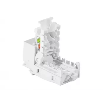 TECLINE RJ45 keystone jack, Cat.6 UTP, szerszám nélküli, fehér 272883
