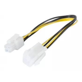 EXERTIS CONNECT P4 tápkábel-hosszabbító 30cm fekete 4-pin ATX12V EXC147562