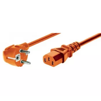 EXERTIS CONNECT 1,8 m narancssárga könyökös Schuko–IEC-C13 tápkábel 808072