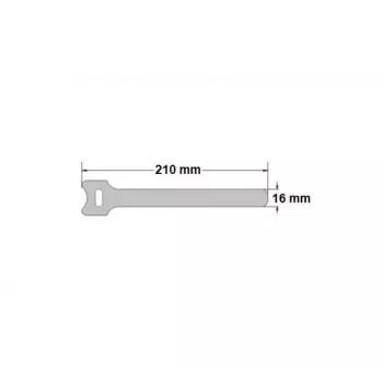 Exertis Connect tépőzáras kábelkötegelő-készlet, 210 mm x 16 mm, 15 darab, 5 szín (fekete, kék, zöld, sárga, piros)