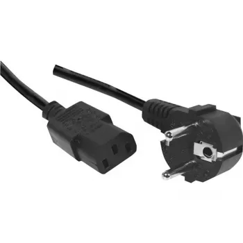 Exertis Connect tápkábel, szögletes Schuko-dugó IEC C13 aljzatra, halogénmentes, fekete, 1,8 m (807950)