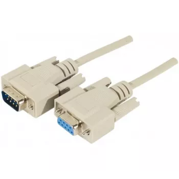 EXERTIS CONNECT D-Sub 9-pin soros hosszabbító kábel, dugó aljzatra, 10 m, fekete 580261