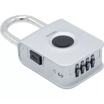 EXERTIS CONNECT ujjlenyomatos lakat 4 jegyű kóddal – cinkötvözet, IP65, újratölthető (594500)