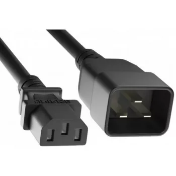 EXERTIS CONNECT tápkábel-hosszabbító IEC C20 – C13 3m fekete 808001